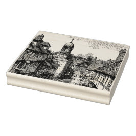 Godalming, Surrey,  schets Rubberstempel