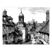 Godalming, Surrey,  schets Rubberstempel (Afrduk)