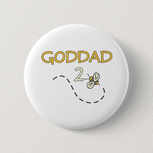 Goddad 2 Bee Ronde Button 5,7 Cm (Voorkant)