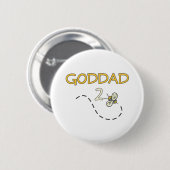 Goddad 2 Bee Ronde Button 5,7 Cm (Voorkant /achterkant)