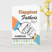 Goddad Vaderdag Eerste Bump Inspiratie Kaart (Gele Bloem)