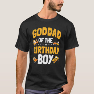 Goddad van de jarige jongen bouwvakker BDA T-shirt