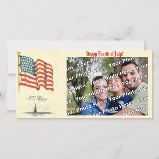 Goddank ben ik een Amerikaanse fotokaart (Voorkant)