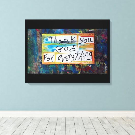 Goddank Canvas Afdruk (Insitu (Houten vloer))