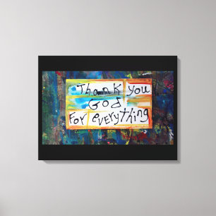 Goddank Canvas Afdruk