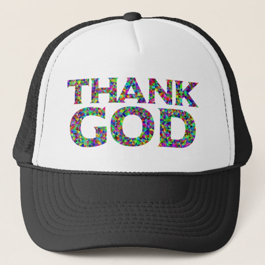 Goddank, hoed, te koop ! trucker pet (Voorkant)