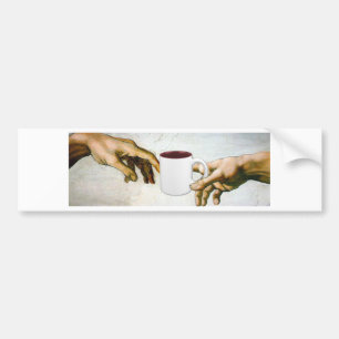 Goddank voor koffie bumpersticker