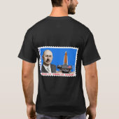 Goddard-eeuwfeestpostzegelontwerp T-shirt (Achterkant)