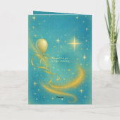 Goddaughters Stardust & Balloon Verjaardag Kaart (Achterkant)