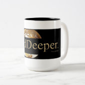 #GODDEEPER (TM) Black 15 oz Two-Tone Mok (Voorkant rechts)