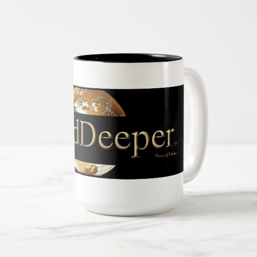 #GODDEEPER (TM) Black 15 oz Two-Tone Mok (Voorkant rechts)