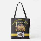 Goddelijk Avondmaal: Brood breken met Jezus Tote Bag (Achterkant)