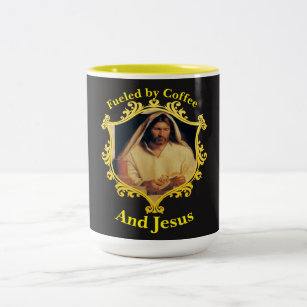 Goddelijk Avondmaal: Brood breken met Jezus Tweekleurige Koffiemok