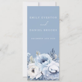 Goddelijk Blauw Prachtig Wedding Ceremony Programm