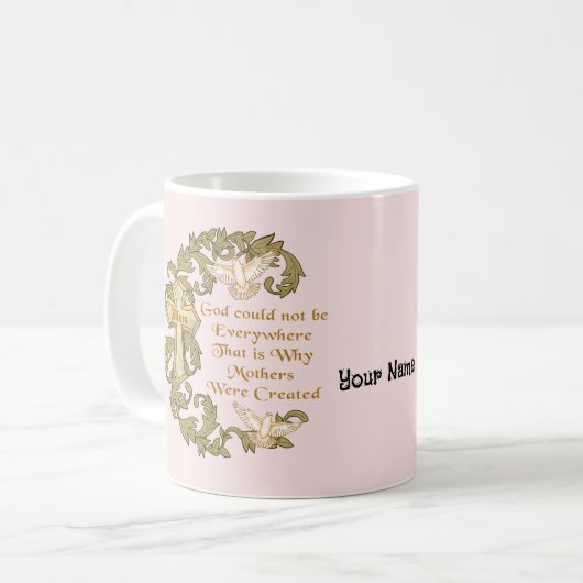 Goddelijk Christelijke moeder mok (Voorkant links)