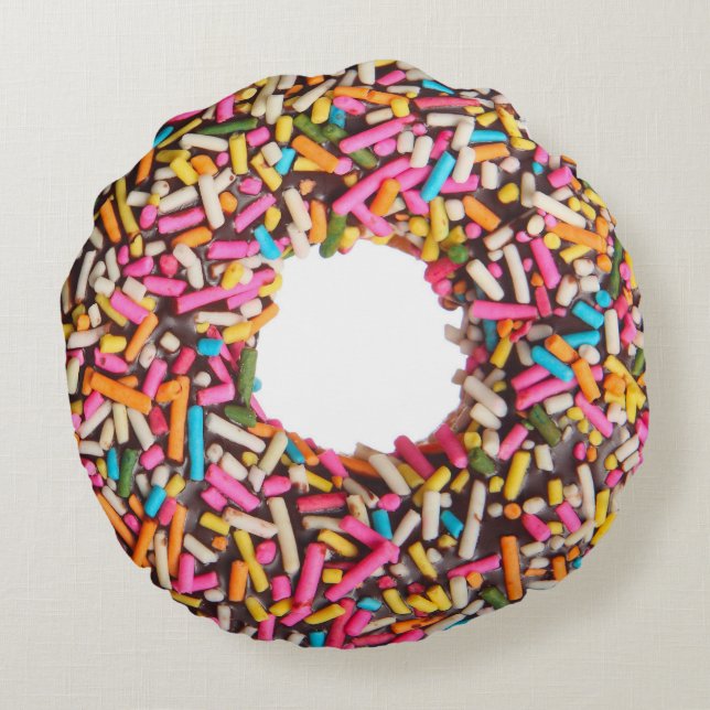 Goddelijk Decadent Doughnut Pillow - SRF Rond Kussen (Achterkant)