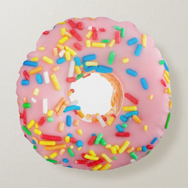 Goddelijk Decadent Ronde Donut Kussen (Voorkant)