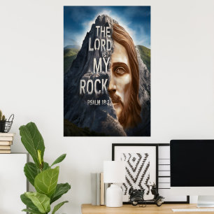 Goddelijk Geloof: De Heer is mijn rots Poster
