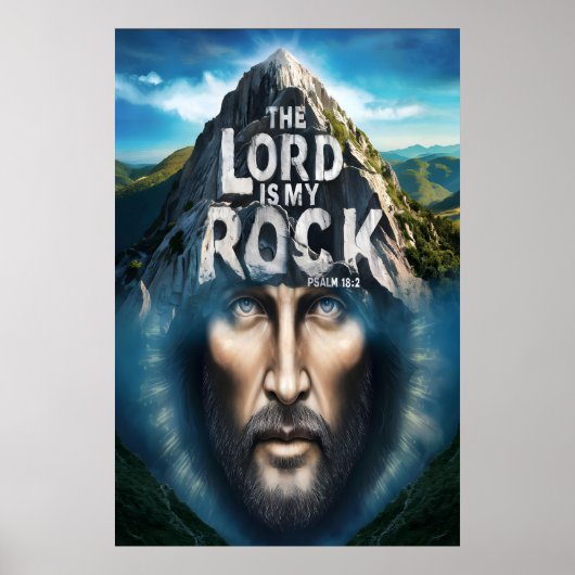 Goddelijk Geloof: De Heer is mijn rots Poster (Voorkant)