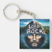 Goddelijk Geloof: De Heer is mijn rots Sleutelhanger (Voorkant)