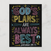 Goddelijk ontwerp: Gods plannen zijn altijd het be Briefkaart (Voorkant)