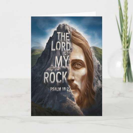 Goddelijk portret: De Heer is mijn rots Kaart (Voorkant)