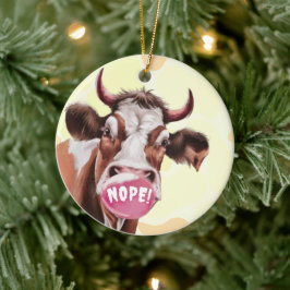 Goddelijk Rund Maak Uw Eigen Aangepaste Keramisch Ornament