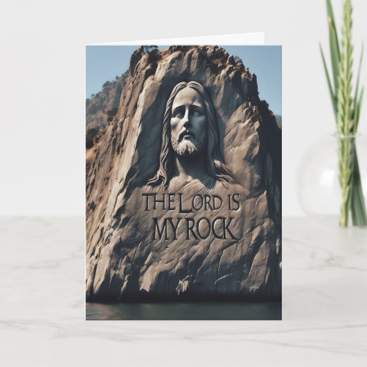 Goddelijk standbeeld: De Heer is mijn rots Kaart (Voorkant)