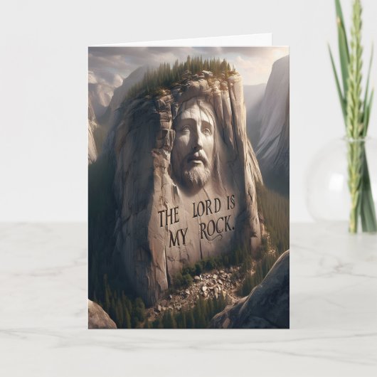 Goddelijk standbeeld: De Heer is mijn rots Kaart (Voorkant)