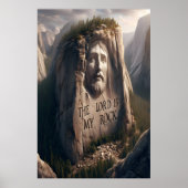 Goddelijk standbeeld: De Heer is mijn rots Poster (Voorkant)