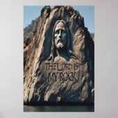 Goddelijk standbeeld: De Heer is mijn rots Poster (Voorkant)