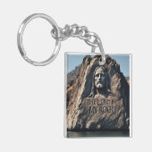 Goddelijk standbeeld: De Heer is mijn rots Sleutelhanger (Voorkant Links)