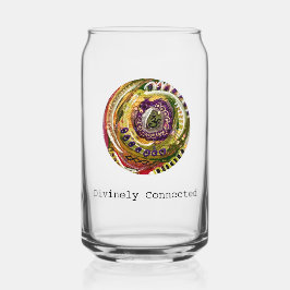 Goddelijk verbonden mantra- en gebedsportaal blikvorm glas
