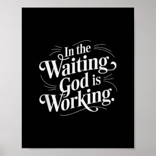 Goddelijk vertrouwen en motivatie in de wachtende poster