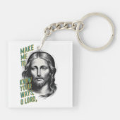 Goddelijk verzoek: Laat me uw wegen kennen, o Heer Sleutelhanger (Achterkant)