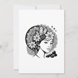 Goddelijk Vrouwelijke Mandala Bloemrijke Kristalle Kaart