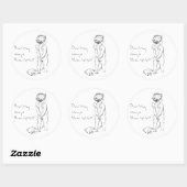 Goddelijk wezen ....Menselijke cherub sticker (Vel)
