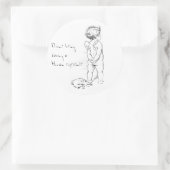 Goddelijk wezen ....Menselijke cherub sticker (Tas)