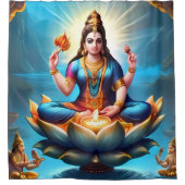 Goddelijke Aanwezigheid: Ganesh Douchegordijn Ontw (Voorkant)