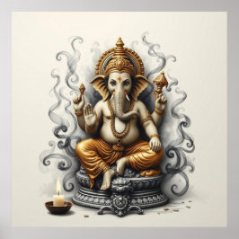 Goddelijke Aanwezigheid: Ganesha Art Poster