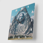 Goddelijke aanwezigheid op Majestic Peak Vierkante Klok (Hoek)