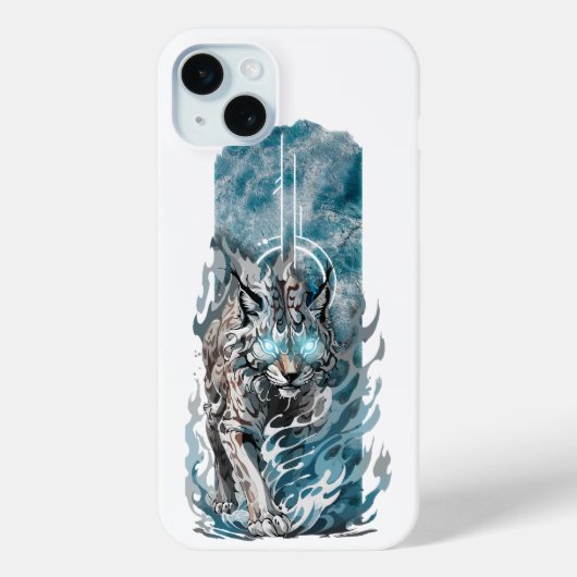 Goddelijke Aanwezigheid: Spirituele Lynx met Gloei Case-Mate iPhone Case (Achterkant)