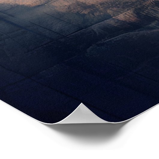 Goddelijke aanwezigheid tussen de bergen poster (Hoek)