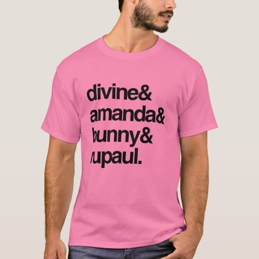Goddelijke Amanda Bunny en Ru T-shirt (Voorkant)