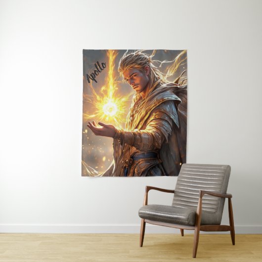 Goddelijke Apollo Tapestry voor Thuis Altaarvereri Wandkleed (In situ)