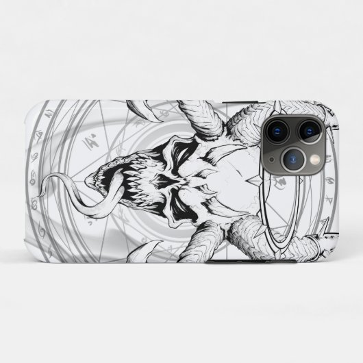 Goddelijke Arcane Skull of Death White Case-Mate iPhone Case (Achterkant (horizontaal))
