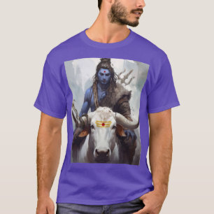 Goddelijke band Heer Shiva en Nandi Kunstzinnighei T-shirt