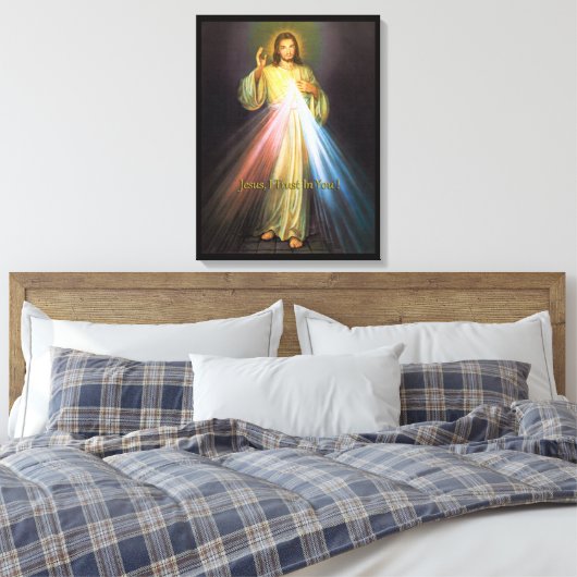 GODDELIJKE BARMHARTIGHEID CANVAS AFDRUK (Insitu (Slaapkamer))