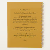 Goddelijke barmhartigheid goud met gebed in de kap planner (Achterkant)