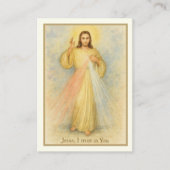 Goddelijke barmhartigheid Jezus begrafenisgebed Visitekaartje (Voorkant)